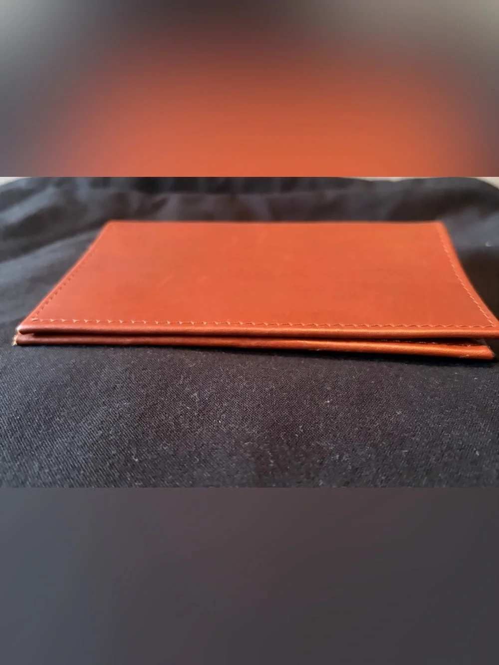 MONTE & COE Leather Passport Holder/Wallet - Chestnut Brown